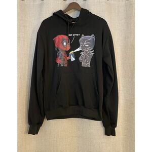 Bad Little Kitty Super Hero Fan Hoodie for Men & Women Size Large